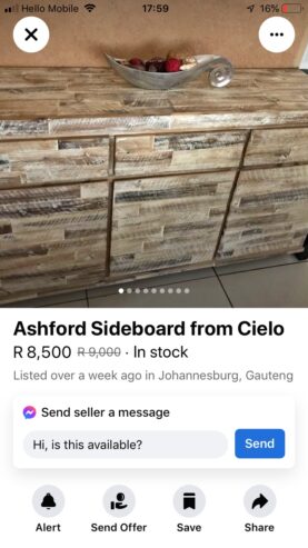 Ashford Sideboard From Cielo