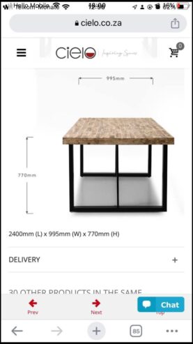 Ashford Dinning Table