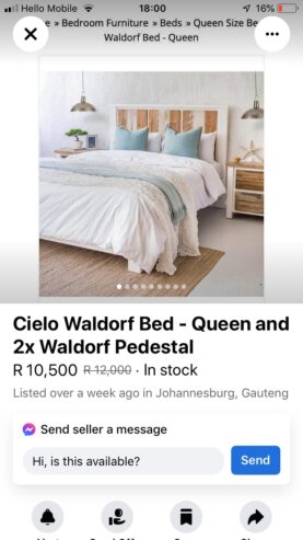 Cielo Waldorf Bed Queen