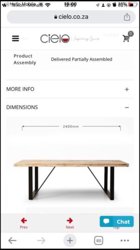 Ashford Dinning Table