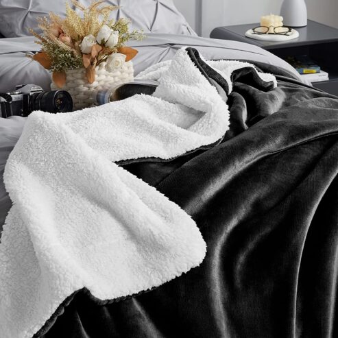 CozyLux Sherpa Fleece Blanket Throw