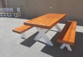 X LAGGED PICNIC TABLES & BENCHES