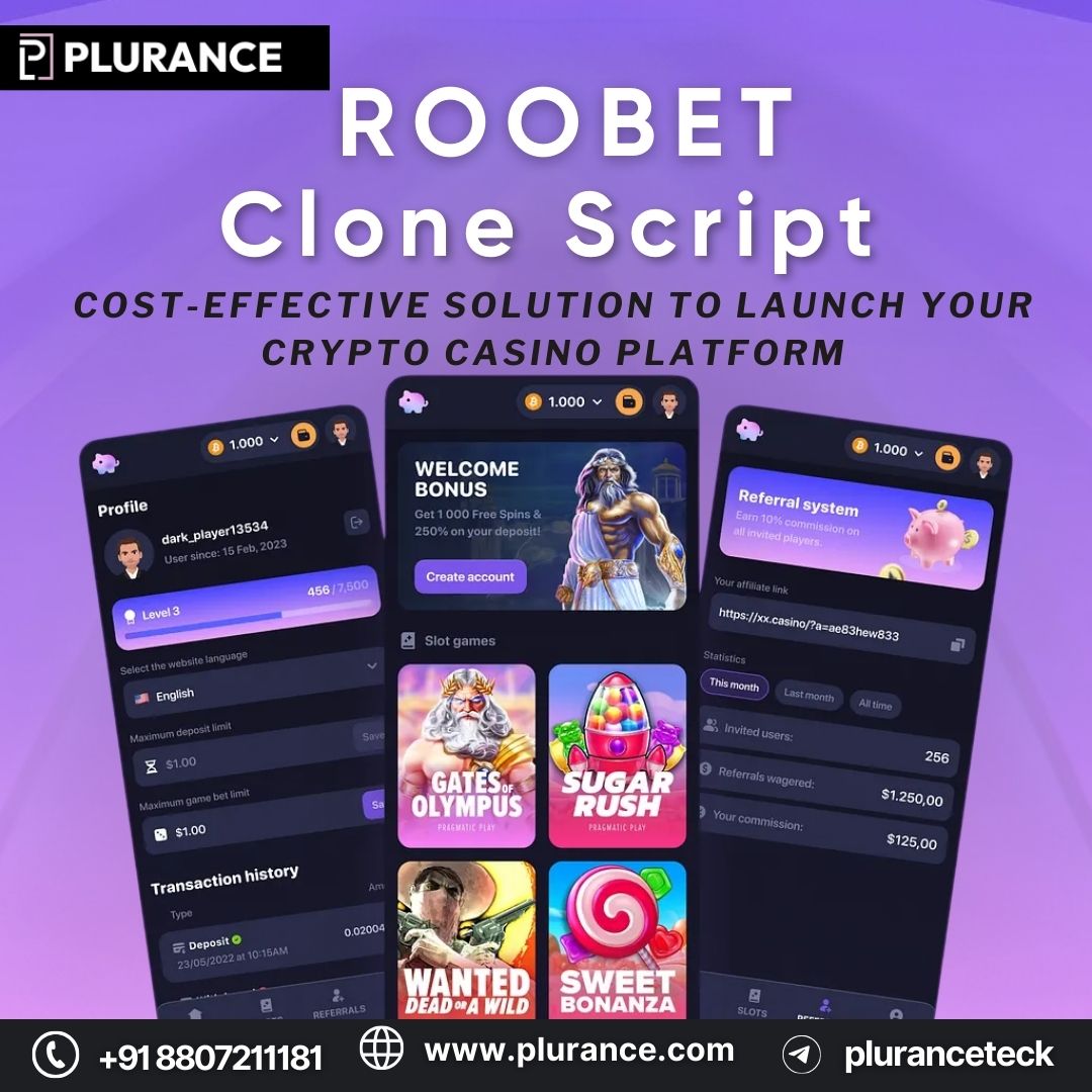 Establish your lucrative crypto casino platform with our roobet clone script
