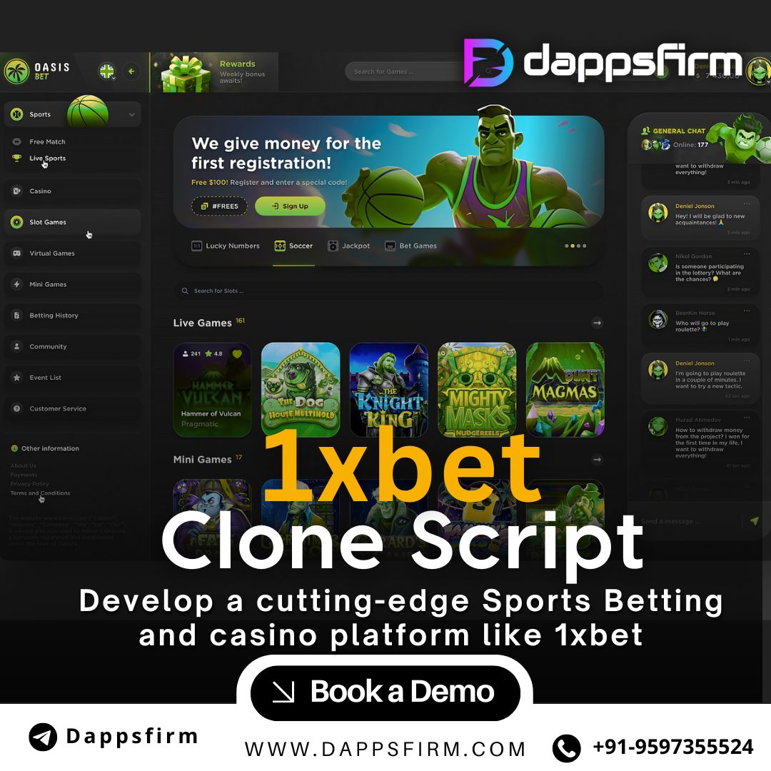 Launch Your Casino Games Platform with the Power of 1XBet Clone Script