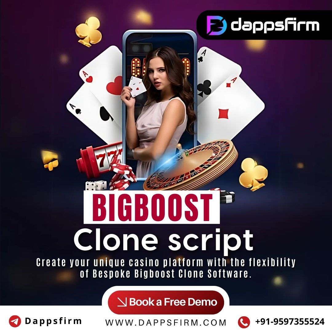 Create your unique casino platform with the flexibility of Bespoke Bigboost Clone Software.