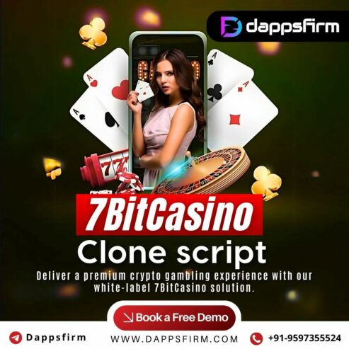 Build your digital gambling empire with our 7BitCasino Clone Script today.