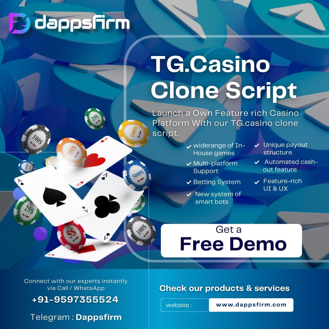 TG.Casino clone app development for quick and cost-effective Telegram gambling startup
