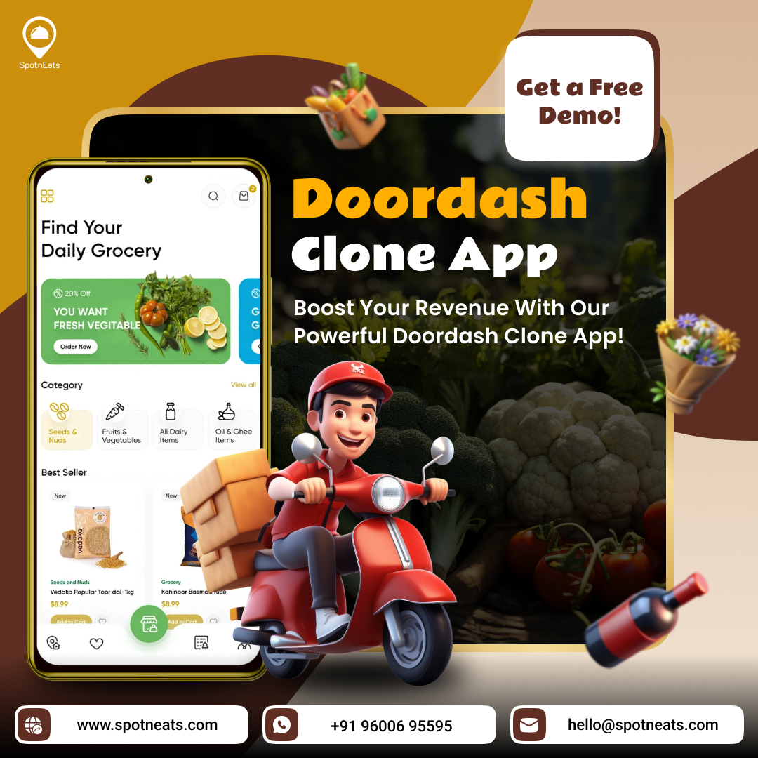 Launch Your Own Food Delivery Business with SpotnEats DoorDash Clone