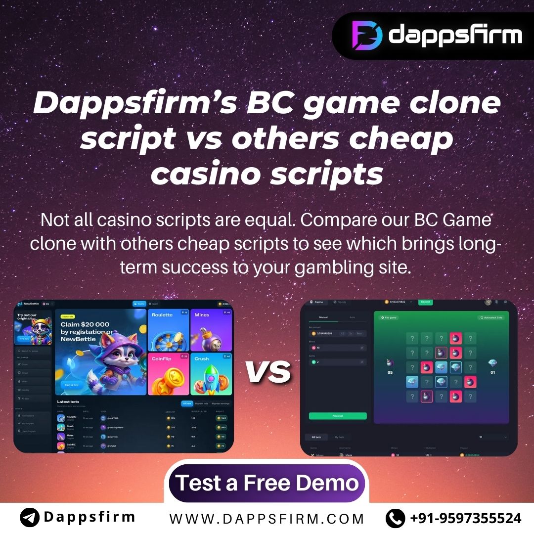 Choose Dappsfirm for a BC game clone script that delivers on every level.
