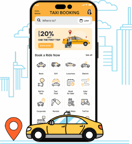 Uber Clone App – Launch Your Own Taxi Booking Platform