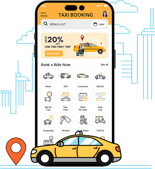 Uber Clone App – Launch Your Own Taxi Booking Platform
